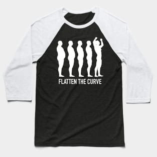 Flatten The Curve Baseball T-Shirt